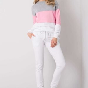 Spodnie Komplet Model RV-KMPL-5971.05 Grey/Pink - Rue Paris