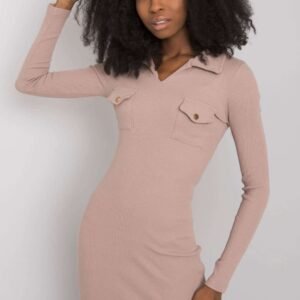 Sukienka Model RV-SK-7435.38 Dark Beige - Rue Paris