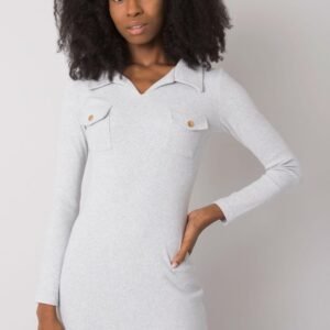 Sukienka Model RV-SK-7435.38 Light Grey - Rue Paris