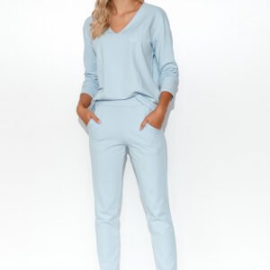 Spodnie Komplet Model M782 Błękit - Makadamia