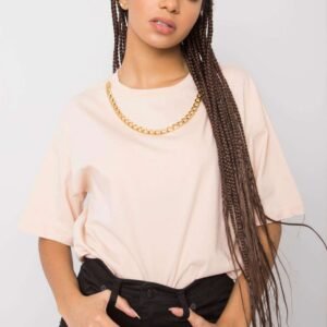 T-shirt Damski Model 157-TS-4257.78 Brzoskwinia - Rue Paris