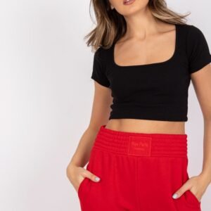 T-shirt Damski Model RV-TS-7538.12P Black - Rue Paris