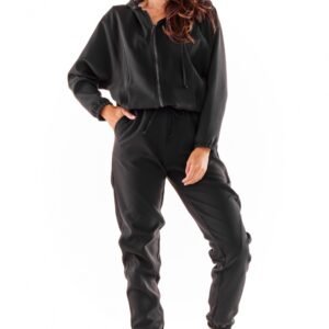 Spodnie Dresowe Model A591 Black - awama