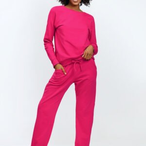 Spodnie Komplet Model Wenezja Malina - DKaren