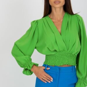 Bluzka Model DHJ-BZ-13866.92P Light Green - Italy Moda