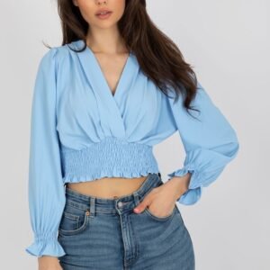 Bluzka Model DHJ-BZ-13866.92P Light Blue - Italy Moda