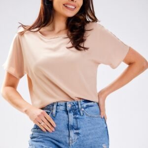Bluzka Model A588 Beige - awama