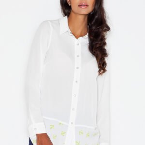 Koszula Damska Model 385 Ecru - Figl