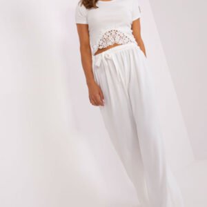 Spodnie Damskie Model TW-SP-BI-2086.24P Ecru - Och Bella