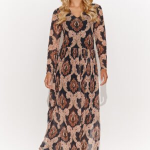 Sukienka Model M813 Siatka 48 - Makadamia