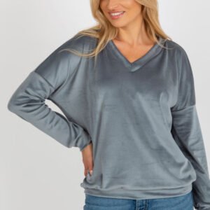 Bluza Damska Model RV-BL-8441.07P Grey/Blue - Relevance