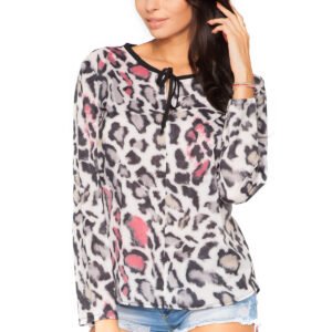 Bluzka Model Kornelia 6 Panterka/Black - Tessita